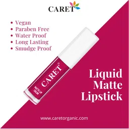 CARET ORGANIC Set Of 3 Super-Pigmented Liquid Matte Lipsticks - 2 ml Each - 1 - 2 - 5 image 4