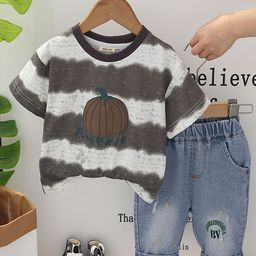 INCLUD Boys Colourblocked Short Sleeves T-shirt With Shorts-76