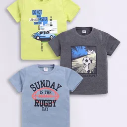 Here&Now X Game Begins Boys Set of 3 Assorted Printed T-shirts-18