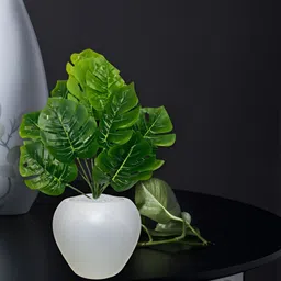ARTSY Green 1 Pieces Monstera Deliciosa Artificial Flower With Pot-14