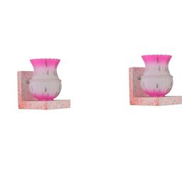 SOMIL Pink Glass Cylinder Printed Wall Lamps-picture-40