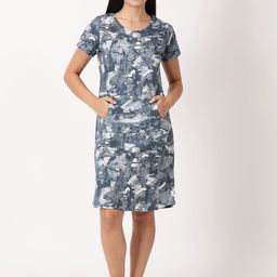 RAVINIK Printed Nightdress-image-34