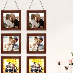 Art Street Brown 5 to 7 Pieces Wood Wall Photo Frames-image-36