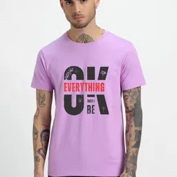 HESHA Typography Printed Round Neck Pure Cotton T-shirt-picture-31