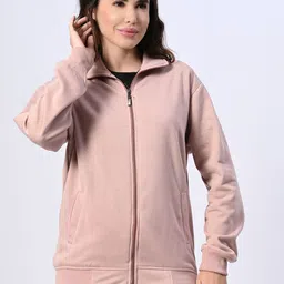 BAESD Fleece Lightweight Open Front Stand Collar Long Sleeves Jacket-picture-15
