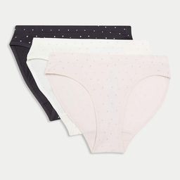 Marks & Spencer Girls Pack Of 3 Star Printed Stretch KnickersT716197MULTI-image-21
