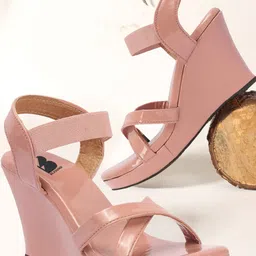 Be Found Women Wedge Heel Sandals with Back Straps-picture-29