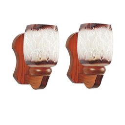 Somil Premium Designer Glass Wall / Night Lamp Elegant & Stylish Dcor Accent for Modern Interiors, color- Brown, White, Size:- 18 X 23 X 29.5 CM-image-77