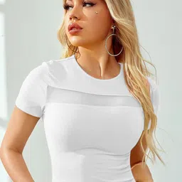 Stylecast X Slyck Women Short Sleeves Round Neck Crop Top-picture-55