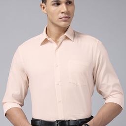 Arrow Pure Cotton Manhattan Slim Fit Self Design Textured Formal Shirt-picture-44