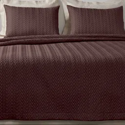 SANSAAR A DDECOR BRAND LIVE CONSCIOUSLY Grey Solid Cotton 3 Piece Extra Large Bedding Set-image-47