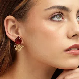 Anouk Teardrop Shaped Drop Earrings-image-45