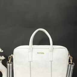 Bagsy Malone Unisex Textured PU Laptop Bag-image-76