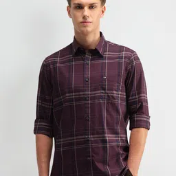 Arrow Sport Men Classic Tailored Fit Opaque Checked Casual Shirt-picture-11