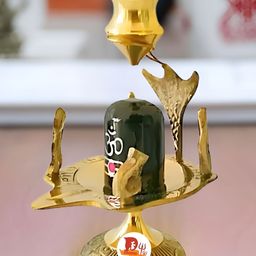 DARIDRA BHANJAN Black Shiva Parvati Ganesh With Nandi Religious Idol Showpiece-image-100