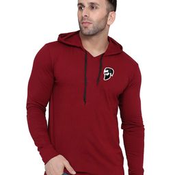Blisstone Men Solid Hooded Slim Fit T-shirt-picture-18