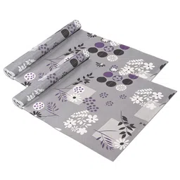 Kuber Industries Grey 2 Pieces Printed Water Resistant Shelf Liner Organisers-13