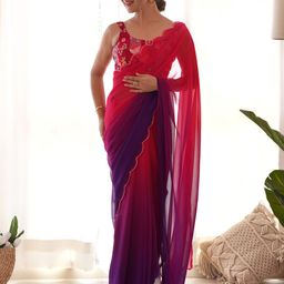 Saree mall Ombre Poly Georgette Sarees-image-106