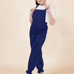 YK Girls Dungaree With T-Shirt-55