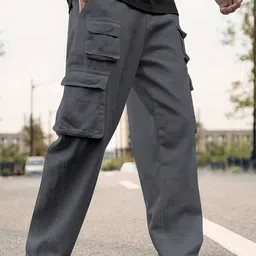 R.Code by The Roadster Life Co. Men High-Rise Regular Fit Cotton Trousers-image-37