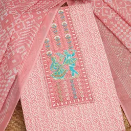 Soch Printed Unstitched Dress Material-picture-5