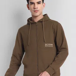 DCYPHR Men Hooded Cotton Sweatshirt-image-64