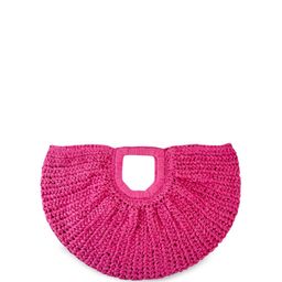 DressBerry Textured Half Moon Hobo Bag with Fringed-39