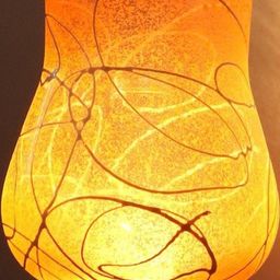 Somil Premium Designer Glass Wall / Night Lamp Elegant & Stylish Dcor Accent for Modern Interiors, color- Orange, White, Size- 20 X 25 X 22.5 CM-image-98