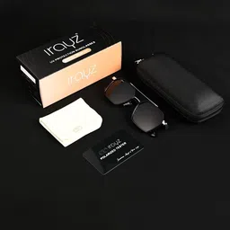 Irayz Men Square Sunglasses with Polarised and UV Protected Lens NK0039-picture-1