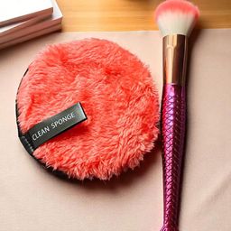 CHRONEX Set Of 2 2-In-1 Professional Makeup Brush With Makeup Remover Pad-25