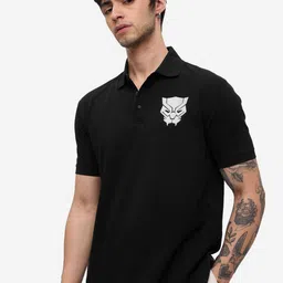 The Souled Store Men Printed Polo Collar T-shirt-image-38