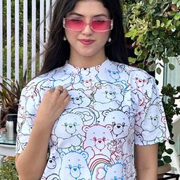 TANDUL Round Neck Conversational Printed Top-image-2
