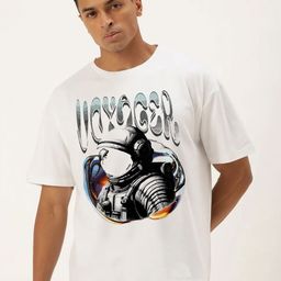 Bene Kleed Graphic Printed Drop Shoulder Sleeves Pure Cotton Oversized T-shirt-picture-21