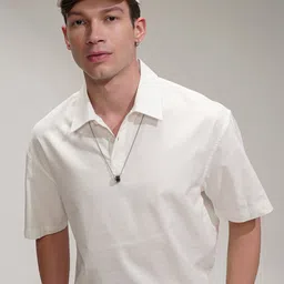 HIGHLANDER Men Solid Oversized Casual T-shirt-image-29