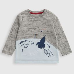 mothercare Boys Colourblocked Round Neck Cotton T-shirt-image-94