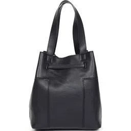 White Lily PU Structured Handheld Bag with Tasselled image 3