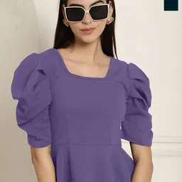 Metronaut Women Pack Of 2 Square Neck Peplum Top-image-61