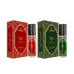 OSCAR Set Of 2 Sadabahar & Ruh-e-Musk Alcohol-Free Roll On Attar - 10 ml Each-49