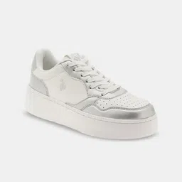 U.S. Polo Assn. Leontina Women PU Perforations Lace-Up Sneakers-picture-14