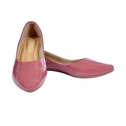 saanvishubh Women Pink Patent Leather Casual Shoes-picture-33
