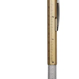 Metal Multi tool Pen 6-in-1 Stylus , Ballpoint Pen, Ruler, Level, Screwdriver(Phillips screwdriver and Flathead Bit Slotted screwdriver) GOLD Multi-function Pen-44