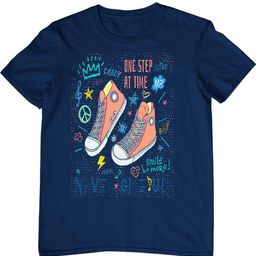 TeeSlix Kids Navy Blue Tshirts-image-99