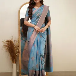 AMRUTKALA SAREES Woven Design Zari Saree-picture-48