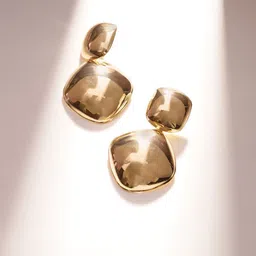 Priyaasi Gold Plated Contemporary Drop Earrings-28