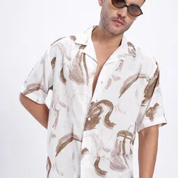 glitchez Nomad Nook Printed Relaxed Fit Shirt-image-22