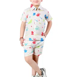 BAESD Boys Printed Shirt with Shorts-image-90