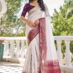 all about you Woven Design Zari Pure Silk Designer Patola Saree-image-11