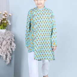 Sangria Boys Printed Pure Cotton Kurta Set-33