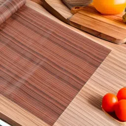 REVEXO Brown Printed Water-Resistant Shelf Liner-3