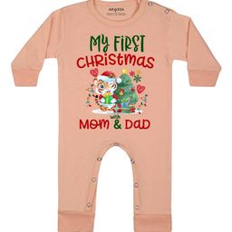 Arvesa My First Christmas Printed Bodysuit-image-86